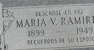 Maria V Ramirez on Sysoon