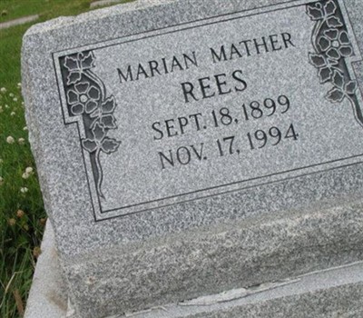 Marian Ann Mather Rees on Sysoon