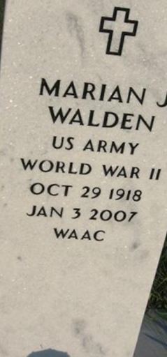 Marian Baker-Gabb Walden on Sysoon