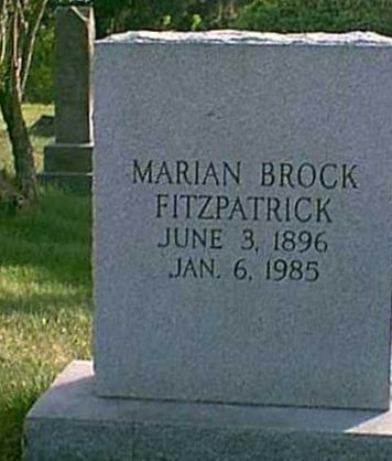 Marian Brock Fitzpatrick on Sysoon