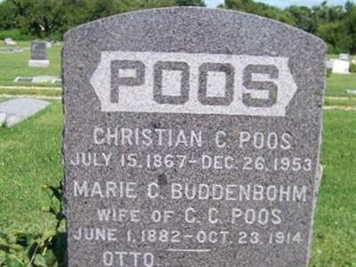 Marie C. Buddenbohm Poos on Sysoon