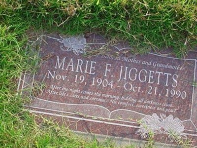 Marie F. JIGGETTS on Sysoon