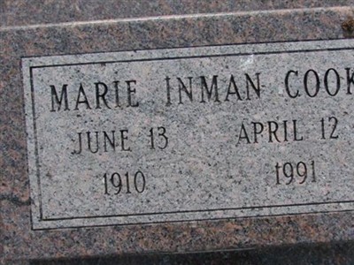 Marie Inman Cook on Sysoon