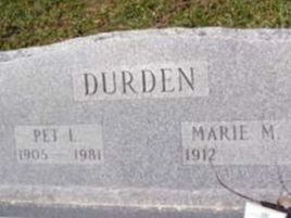 Marie M. Durden on Sysoon
