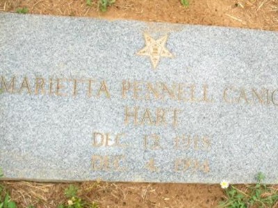 Marietta Pennell Canion on Sysoon