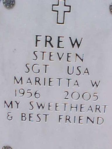 Marietta W. Frew on Sysoon