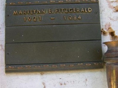 Marilynn E Fitzgerald on Sysoon