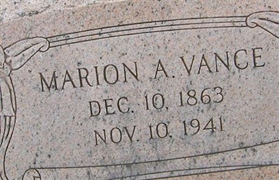 Marion A Vance on Sysoon