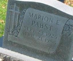 Marion E Pabst on Sysoon