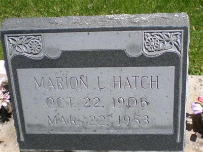 Marion L Hatch on Sysoon