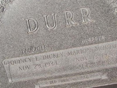Marion Morton Durr on Sysoon