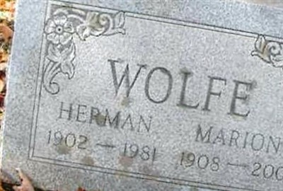 Marion Thelma Utter Wolfe on Sysoon