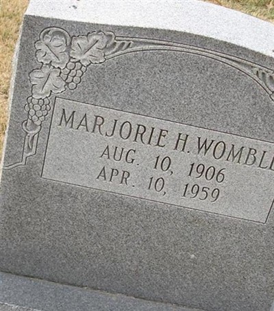 Marjorie H. Womble on Sysoon