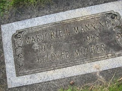 Marjorie L Manning on Sysoon