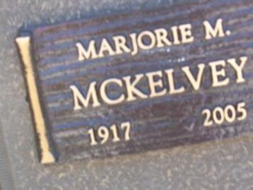 Marjorie M. McKelvey on Sysoon