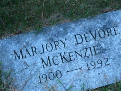 Marjory DeVore McKenzie on Sysoon