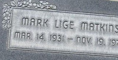 Mark Lige Matkins on Sysoon