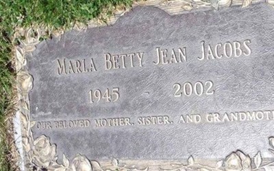 Marla Betty Jean Jacobs on Sysoon