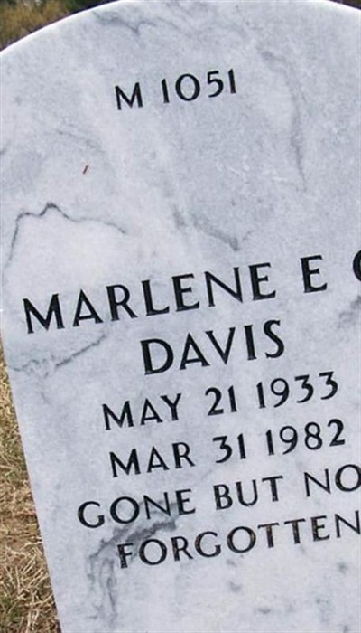 Marlene E Davis on Sysoon