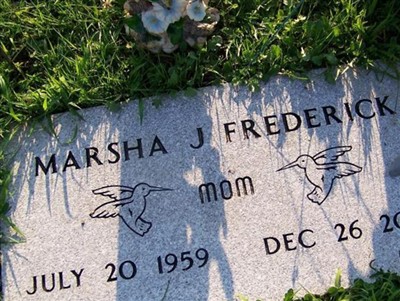Marsha J "Martha" Frederick on Sysoon