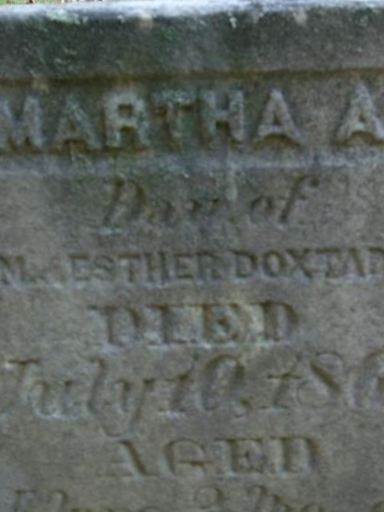 Martha A Doxtader on Sysoon