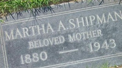 Martha A. Eoff Shipman on Sysoon