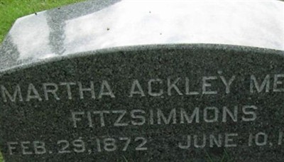 Martha Ackley Fitzsimmons on Sysoon