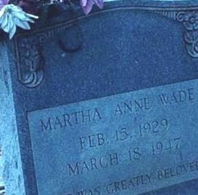 Martha Anne Wade on Sysoon