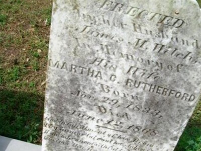 Martha C. Rutherford Welch on Sysoon