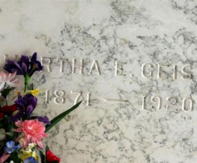 Martha E. Geisler on Sysoon