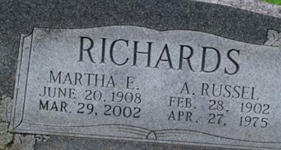 Martha E Richards on Sysoon