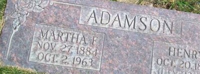 Martha E Sellers Adamson on Sysoon