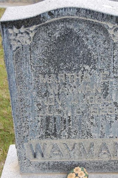 Martha E Wayman on Sysoon