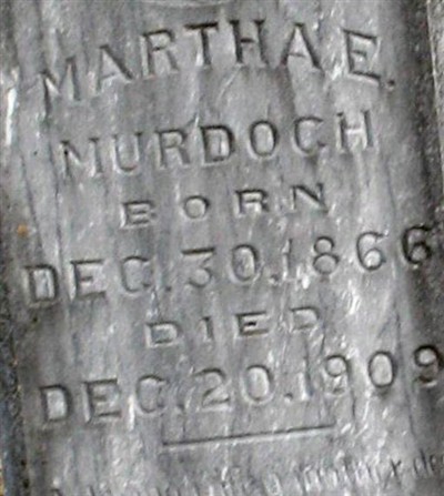 Martha E Wilson Murdoch on Sysoon