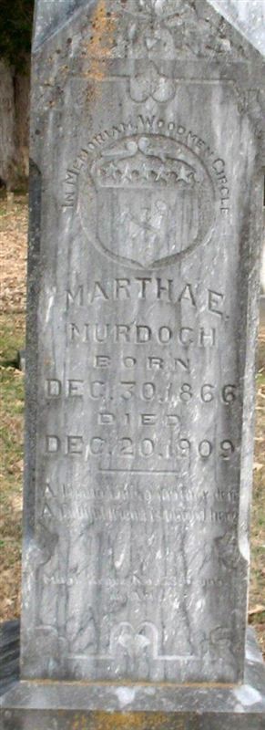 Martha E Wilson Murdoch on Sysoon