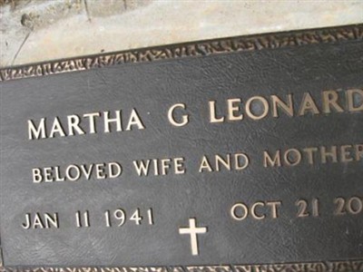 Martha G. Leonard on Sysoon