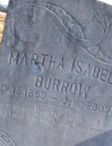 Martha Isabell Cook Burrow on Sysoon