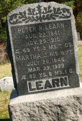 Martha J. Learn, Find a grave on Sysoon Martha J. Learn on Sysoon