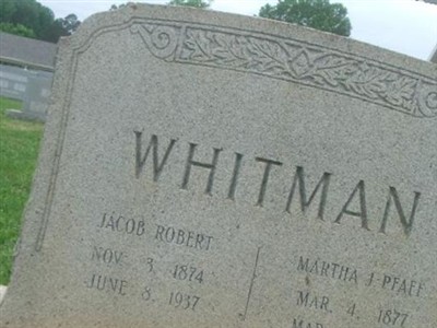 Martha Jane Pfaff Whitman on Sysoon
