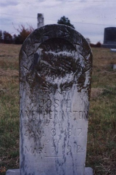 Martha Josephine Peters Wetherington on Sysoon