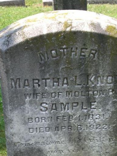 Martha L Knox Sample on Sysoon