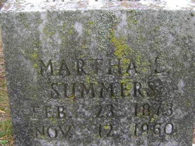 Martha L Summers on Sysoon