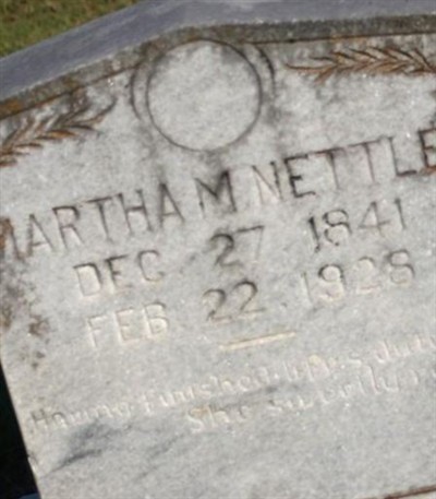 Martha M Nettles on Sysoon