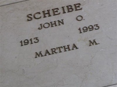 Martha M. Scheibe on Sysoon