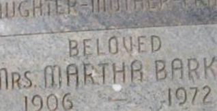 Martha M. Schwarz Barker on Sysoon