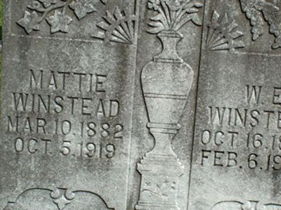 Martha Mattie Moore Winstead on Sysoon