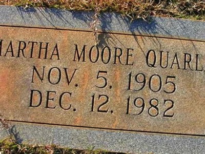 Martha Moore Quarles on Sysoon
