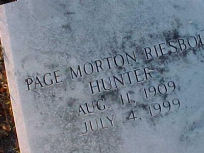 Martha Page Morton Hunter on Sysoon