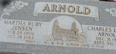 Martha Ruby Jensen Arnold on Sysoon