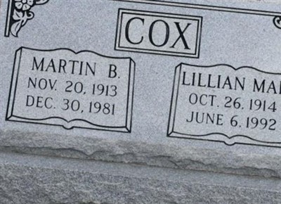 Martin B Cox, Find a grave on Sysoon Martin B Cox on Sysoon